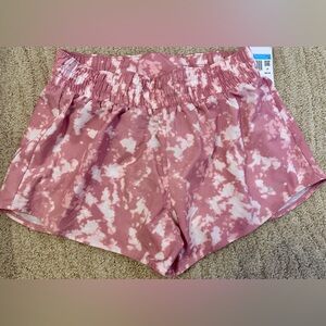 Nike Women Pink Tie-Dye Shorts